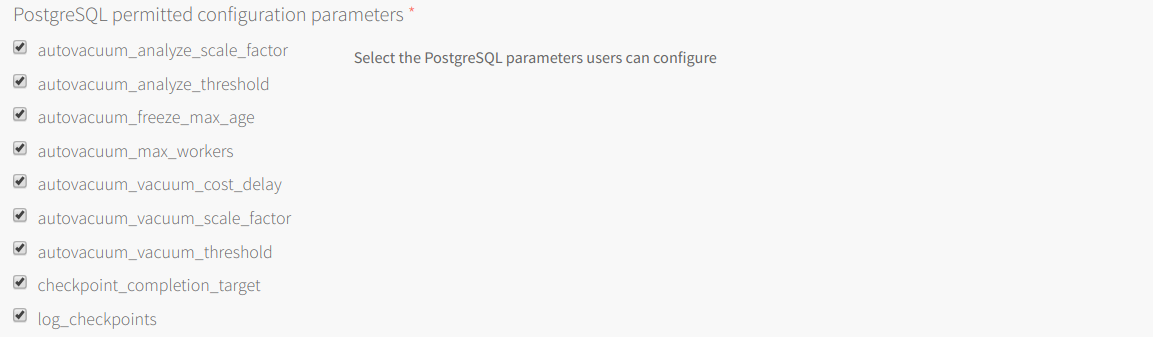 Configuration Parameters