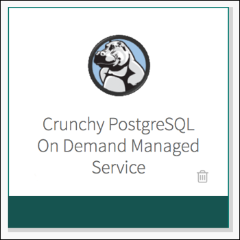 Crunchy PostgreSQL tile
