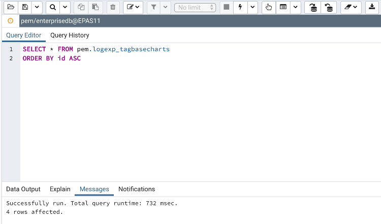 pgadmin 4 run query