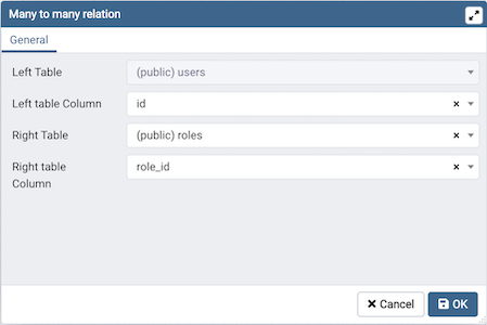 ERD tool MM dialog