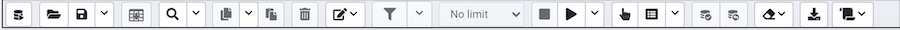 Query tool toolbar