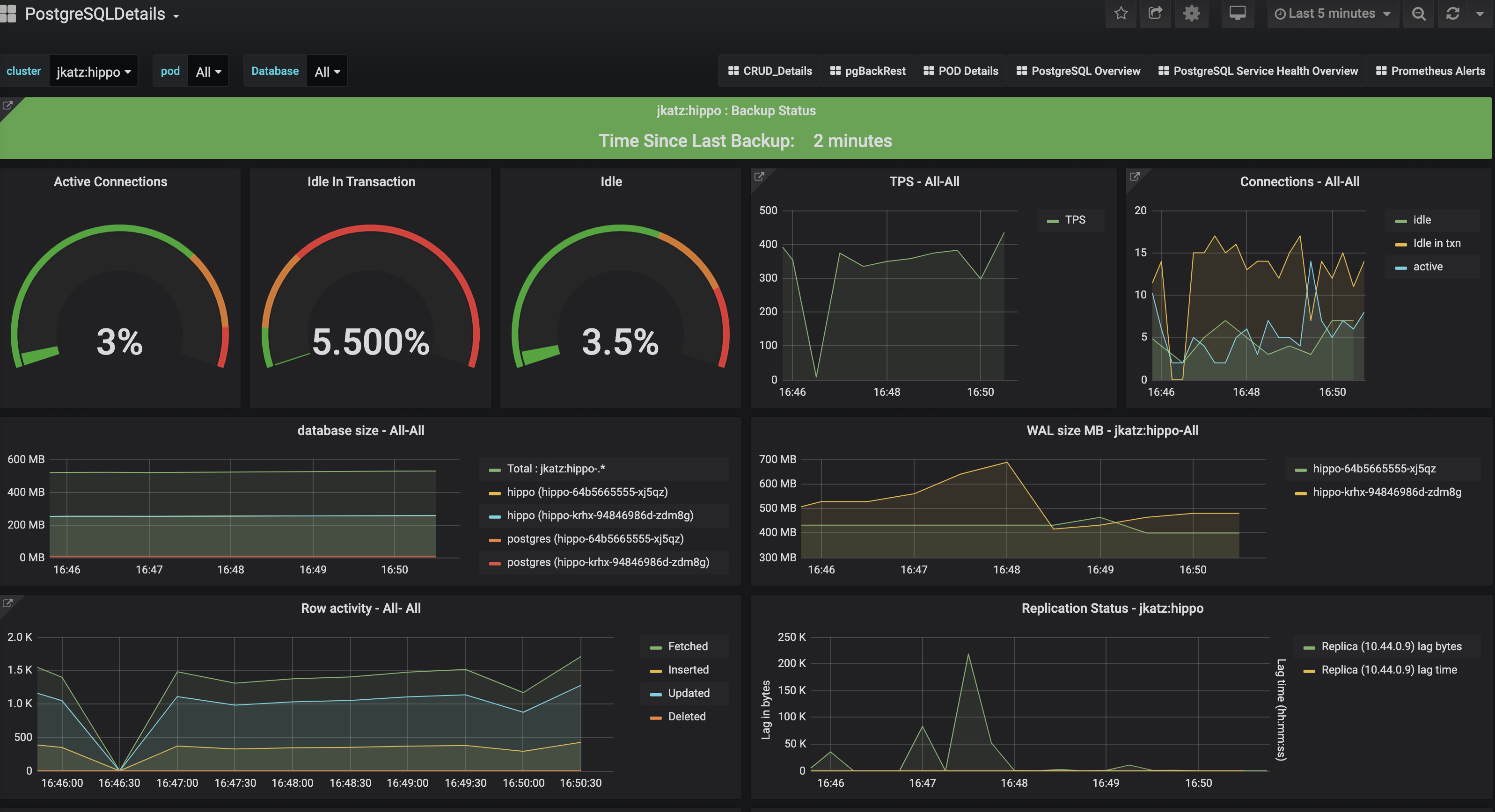 PostgreSQL Operator Monitoring